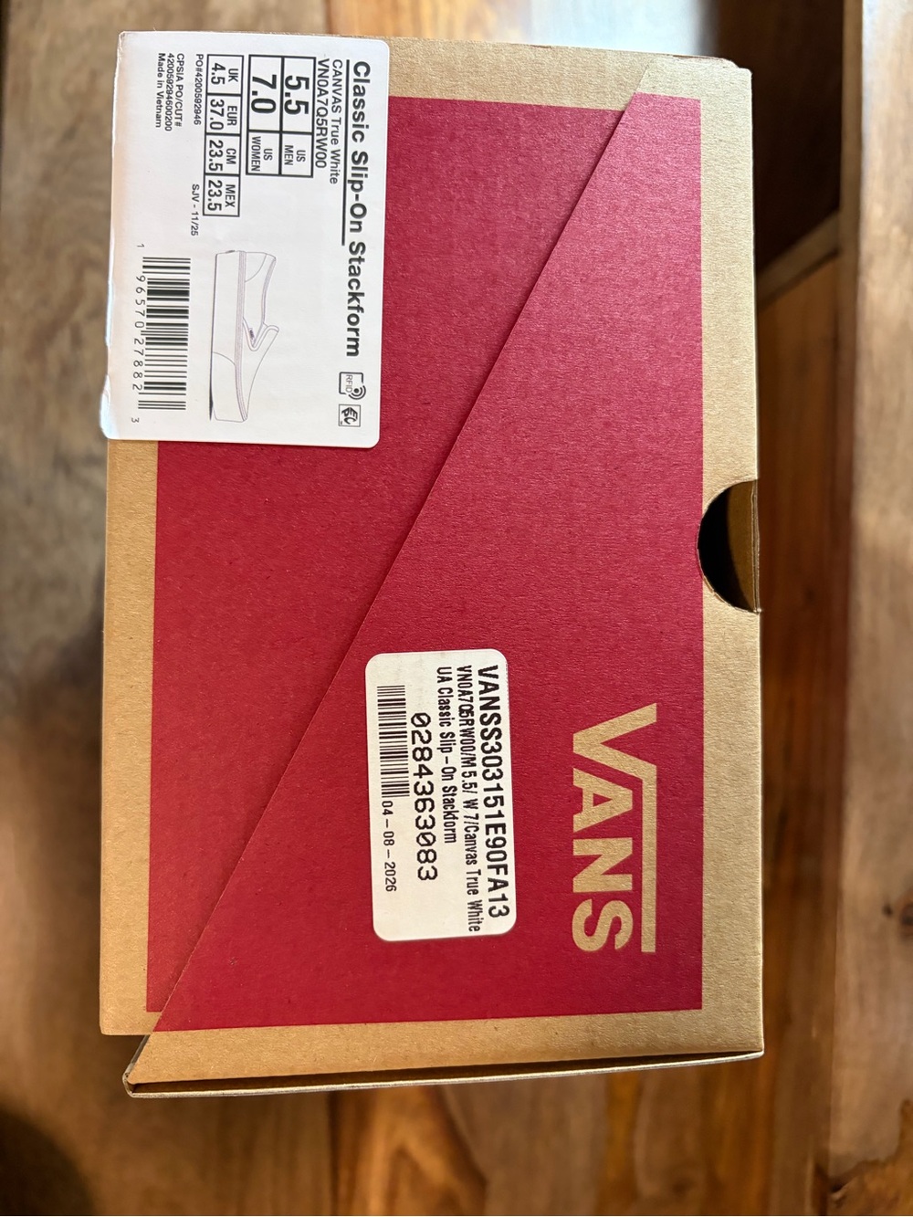 Vans Classic Slip-On Stackform Platform Sneaker Size 7 - Picture 2 of 6
